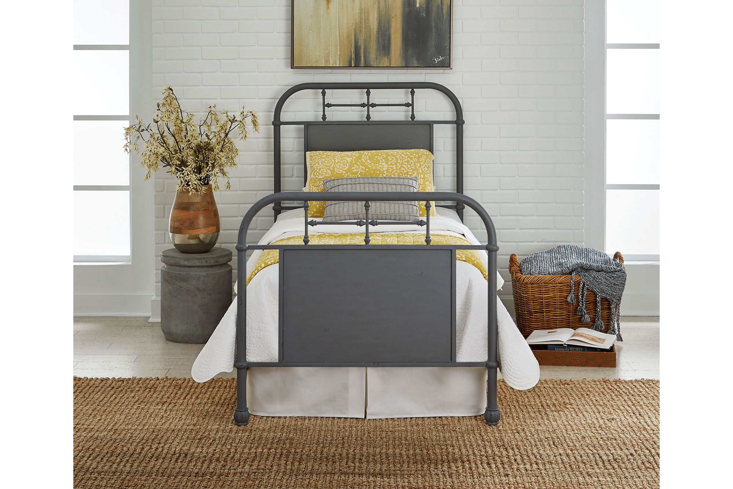 VINTAGE GREY METAL BEDS Bedroom Collection
