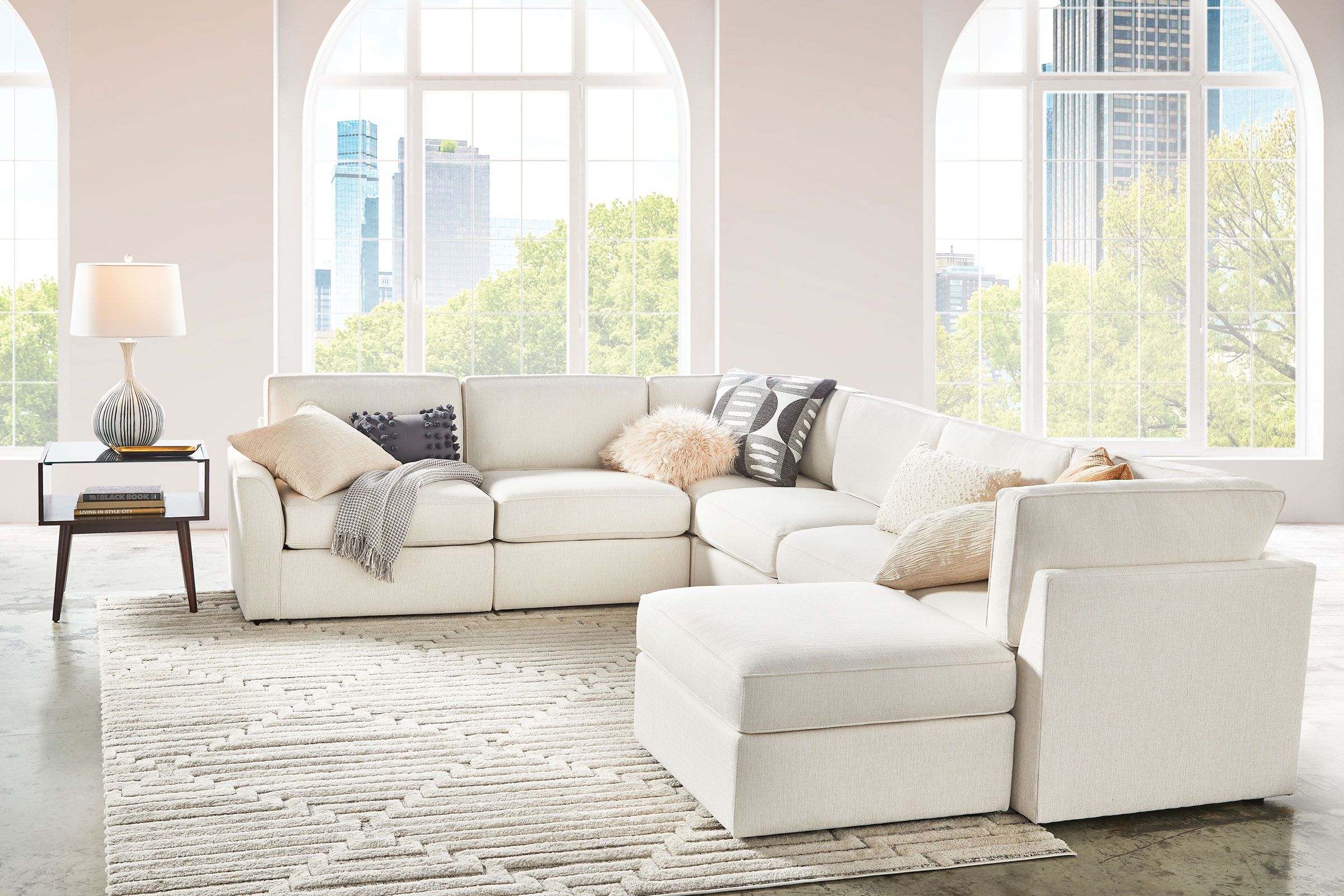 Linq 21" Henson Birch Square Toss Pillow -Furniture Serie Shop 253443