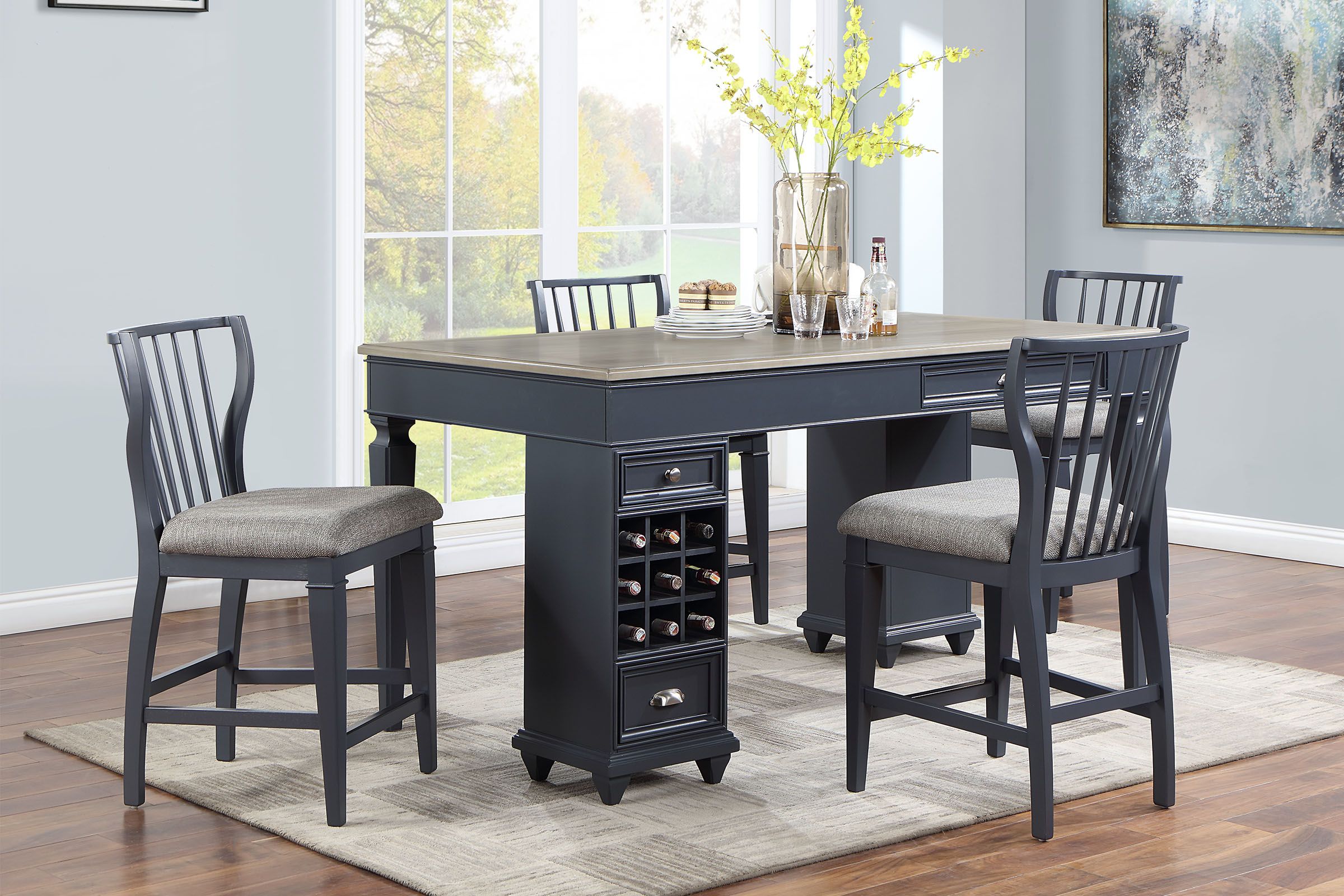 Haven Grey Gathering Table 6 Haven Grey Gathering Table -Furniture Serie Shop 256584
