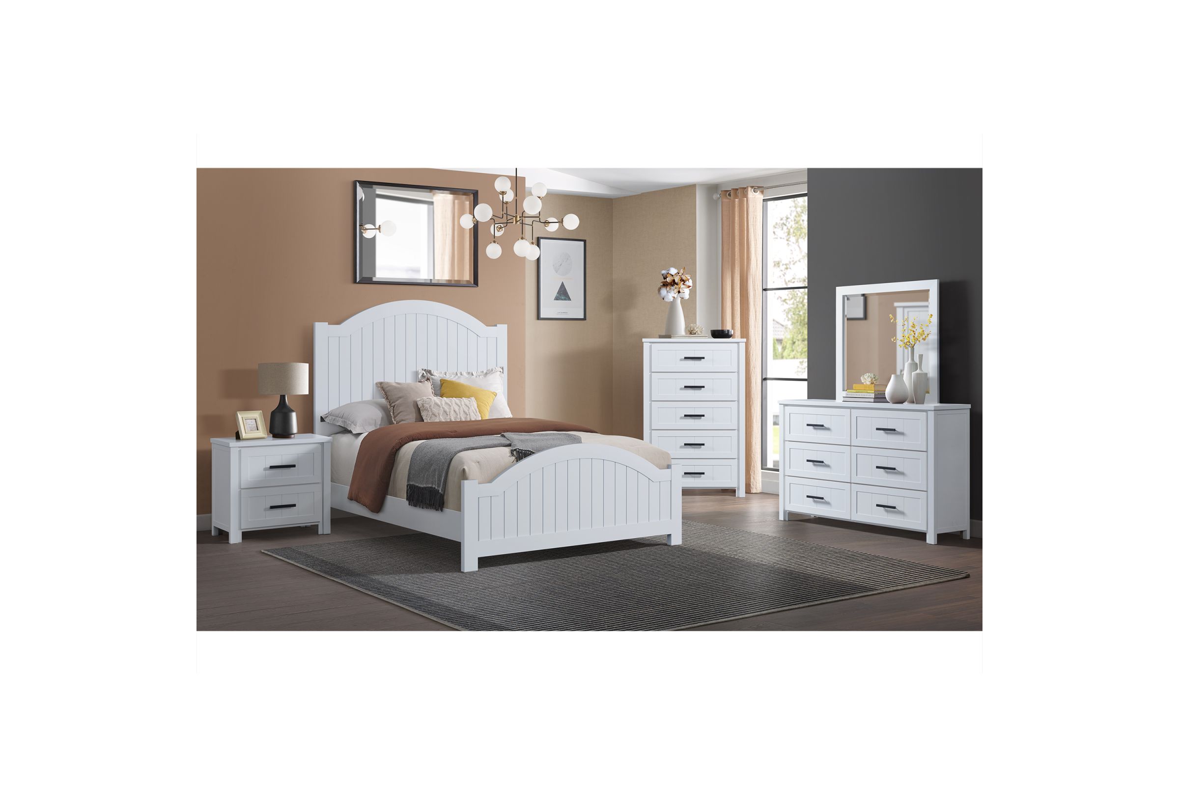 Grace White Full Bed at GardnerWhite