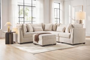 Plush Ivory Living Room Collection