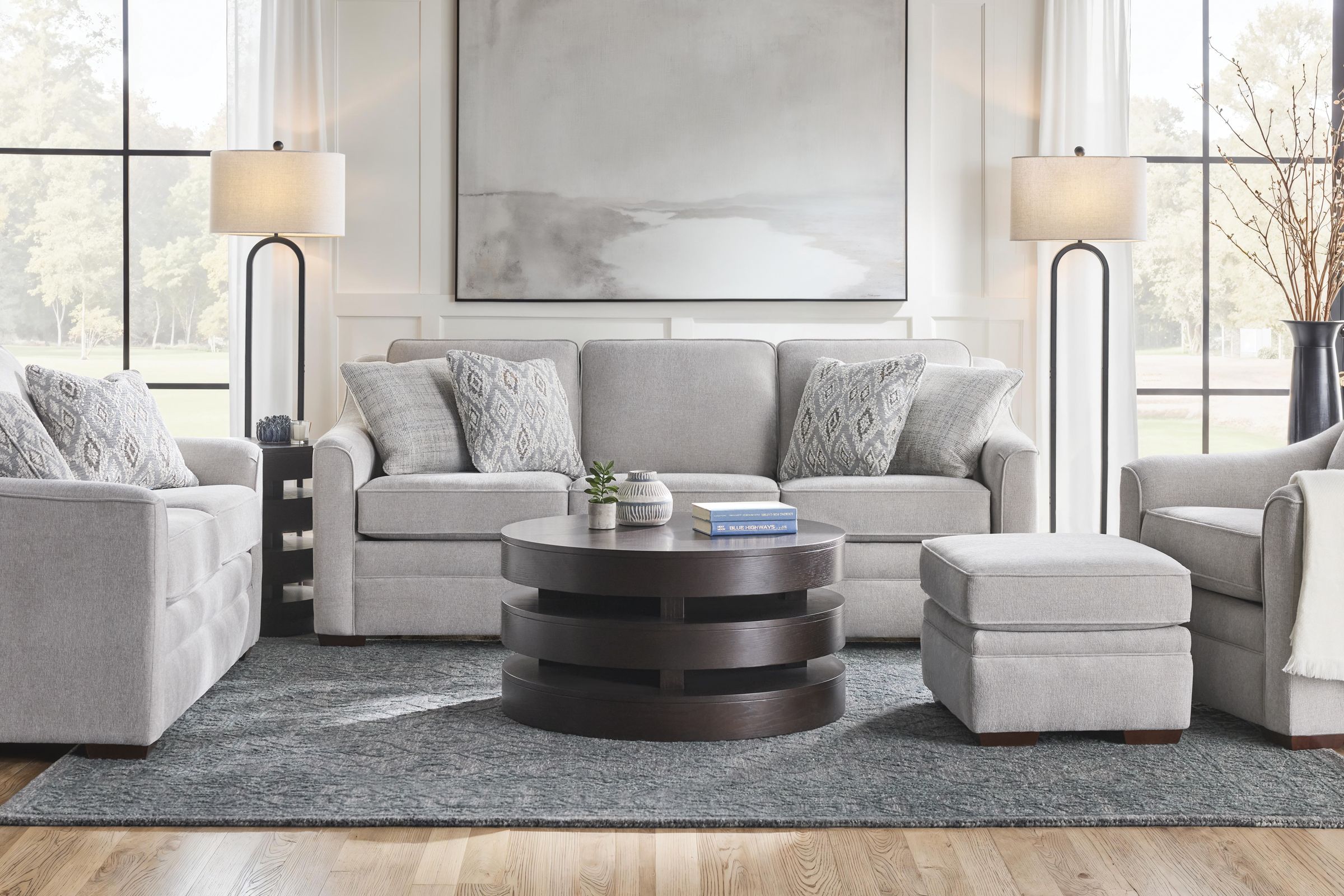 Cadillac Grey Sofa at Gardner White